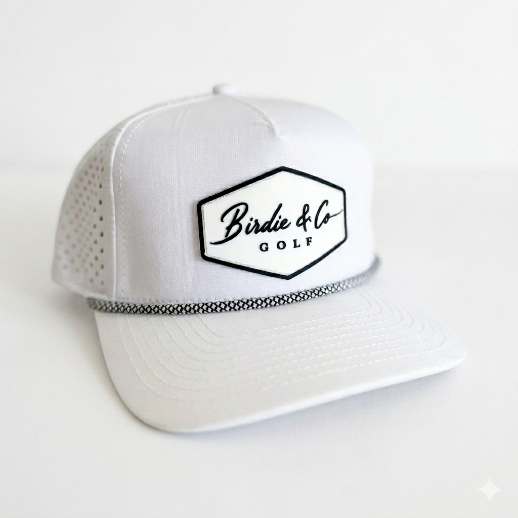 Birdie & Co Golf Signature White Snapback