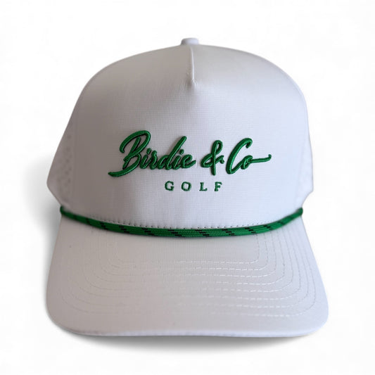Birdie & Co Golf Signature White & Green Hat