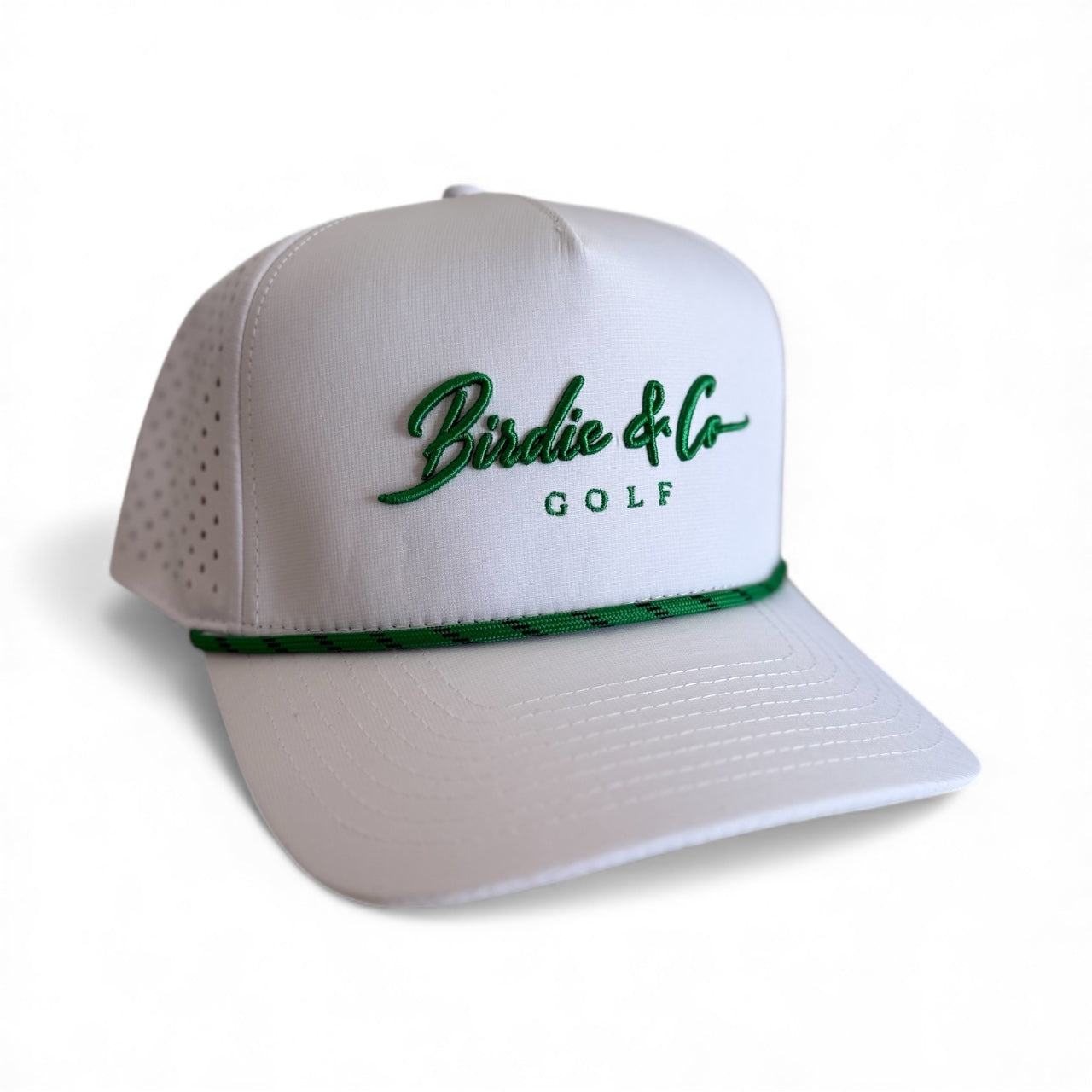 Birdie & Co Golf Signature White & Green Hat