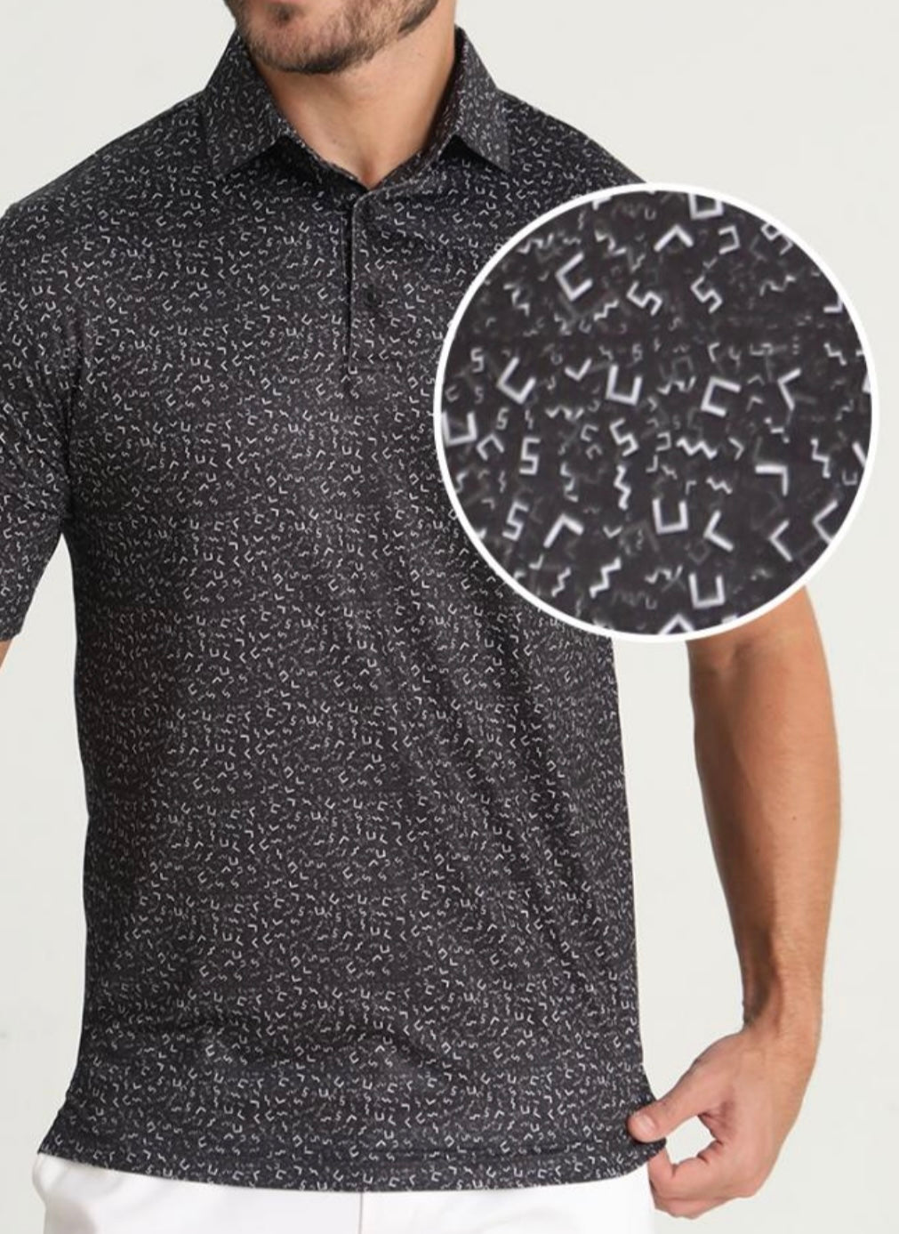 Birdie & Co Golf Classic Black Polo