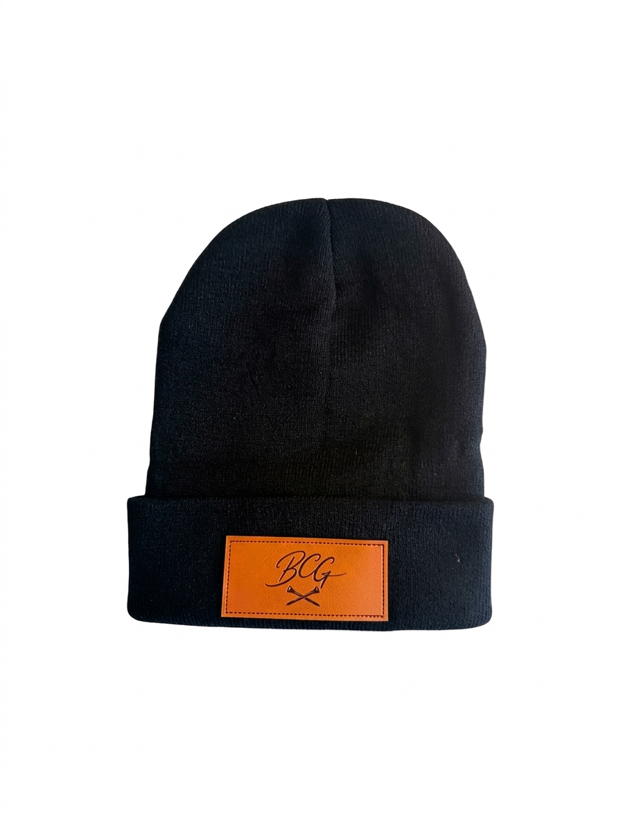BCG Golf Tee Black Beanie