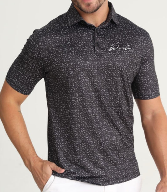 Birdie & Co Golf Classic Black Polo