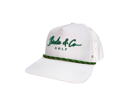 Birdie & Co Golf Signature White & Green Hat