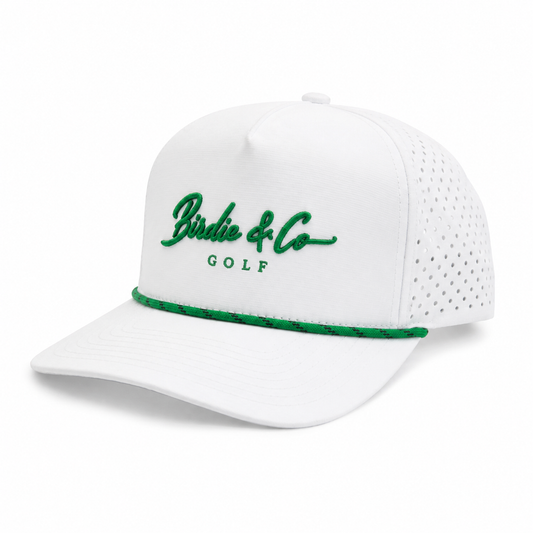 Birdie & Co Golf Signature White & Green Hat